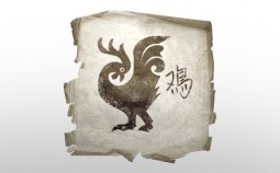 Cock Zodiac icon, isolated on white background.
