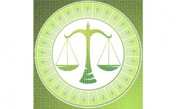 Element air: libra zodiac sign on a mosaic